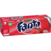 Fanta Fraise / 12 canettes de 355 mL