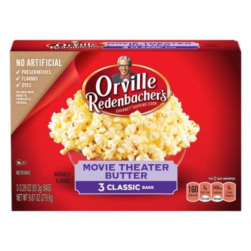 Pop Corn Beurre / Movie Theater Butter Orville Redenbacher's | 3 Sachets