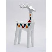 Sculpture Cerf Moderne en Résine 27 cm