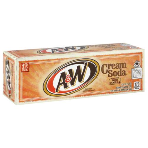 A&W Cream Soda  / 12 canettes de 355 mL