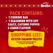 Frank's Red Hot California Style - Assaisonnement citron vert, soja et piment pour saumon avec sachet cuisson
