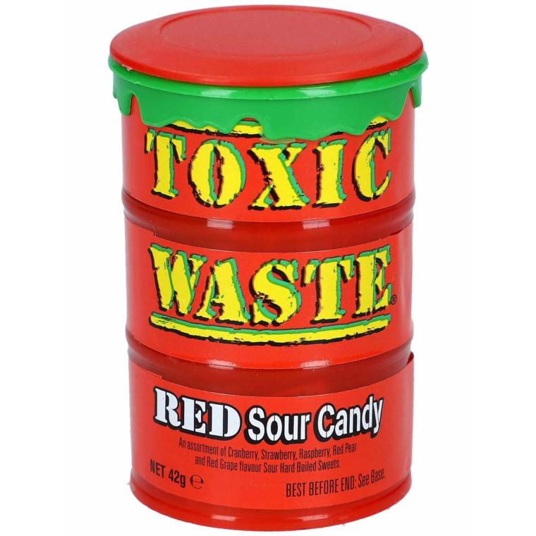 Toxic Waste Bonbons Acidulés Red