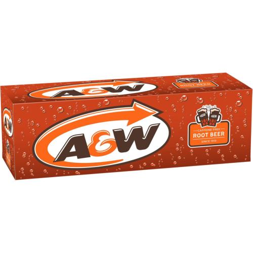 A&W Root Beer (Racinette) / 12 canettes de 355 mL