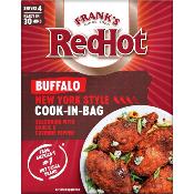 Frank's Red Hot Buffalo Style - Assaisonnement paprika, ail et piment pour poulet avec sachet cuisson