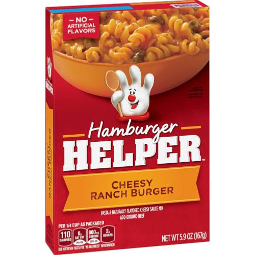 Hamburger Helper Préparation pour Pâtes Cheesy Ranch Burger