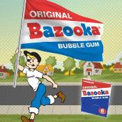 Bazooka Bubble Gum Authentique - Mini Pack Goût Original