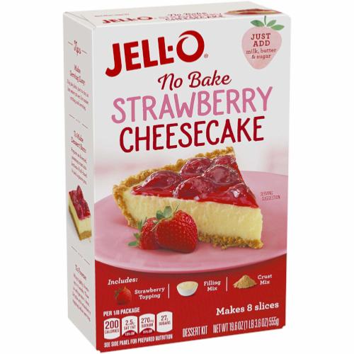 Jell-O No Bake Cheesecake Fraise
