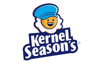 Logo de la marque d'assaisonnements pour popcorn Kernel Season's