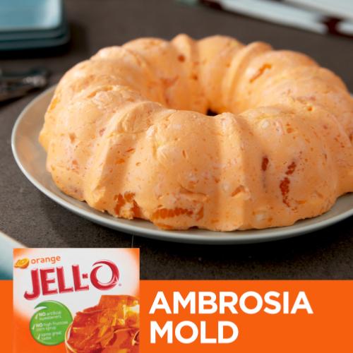 Jell-O Orange Ambrosia Mold