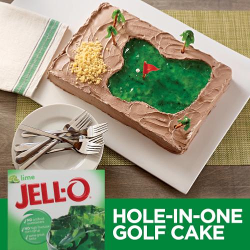 Jell-O Lime Hole-in-One Golf Cake