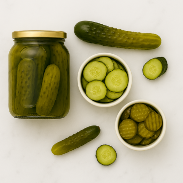 Les pickles amricains offrent une grande varit de formes et de saveurs