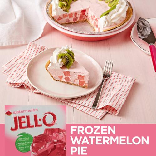 Jell-O Watermelon Frozen Watermelon Pie