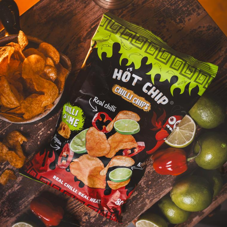 Les Chips Chips Piment et Citron Vert Hot Chip